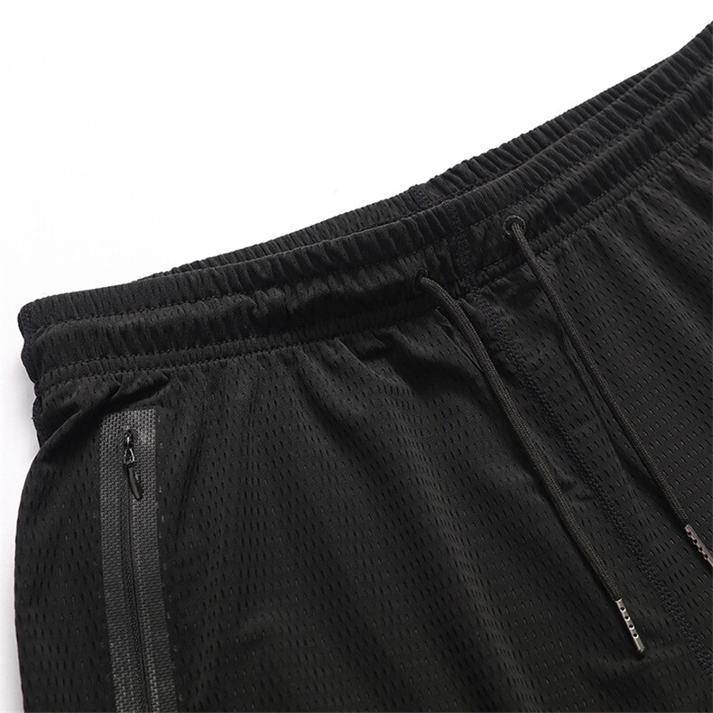 男大码束脚休闲运动弹力5分裤冰丝网眼短裤M-4XLP405XL-9XLP45,男装休闲裤,星座1516-1