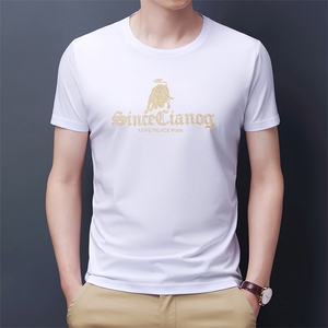 GDN759男士2023年夏季新款圆领T恤男短袖商务休闲体恤男P60图片