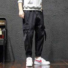 2021春装新款休闲工装裤宽松日系大码束脚裤哈伦九分裤K825-P50，男装休闲裤，电商A009A（原A058A）