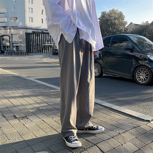 早秋宽松直筒休闲裤拖地西裤XZ707-KZ919-45图片