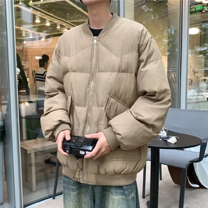 手充棉港风潮牌宽松百搭立领大口袋保暖棉服 XZ212-1-QMY321-P70图片