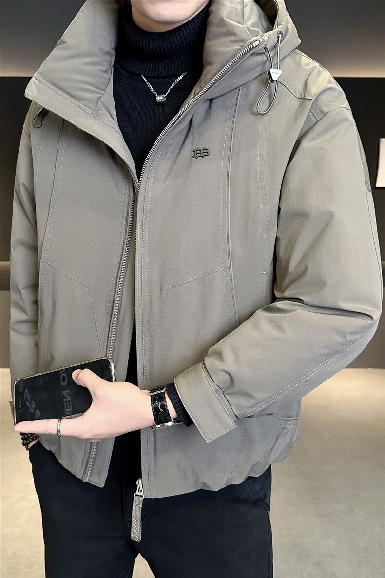 M-3XLB3539938P220灰连帽2025冬羽绒服【标50控活动价318】,男装羽绒服,电商B353