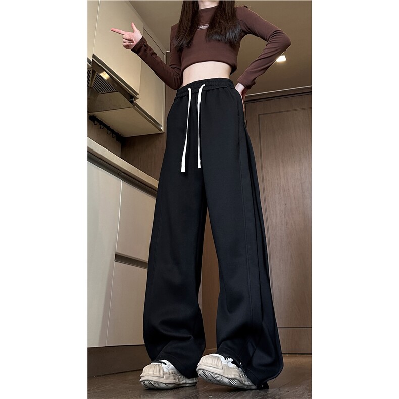 抖音品质冬季加绒潮拼接设计宽松休闲卫裤B315-K816JR-特p45控88,男装休闲裤,电商B315