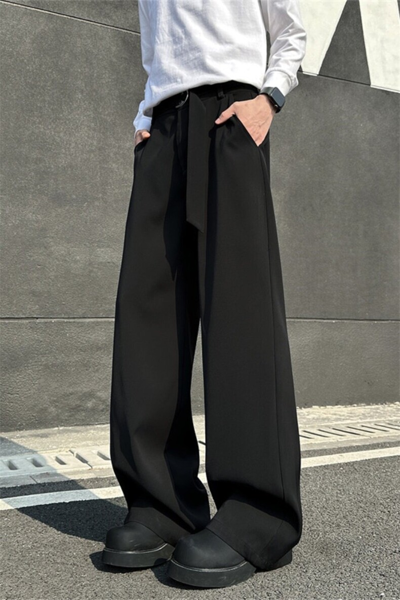 XZ616春季重磅cleanfit复古飘带百搭休闲长裤TY2029P65控78,男装休闲裤,星座512A（原616）