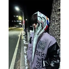 1506-1/GAA010/P64棒球服外套男女宽松秋冬新款高街夹克1，男装夹克，星座1506A