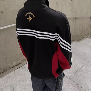美式复古刺绣新款卫衣男高街秋季宽松休闲长袖上衣WY677-P42图片