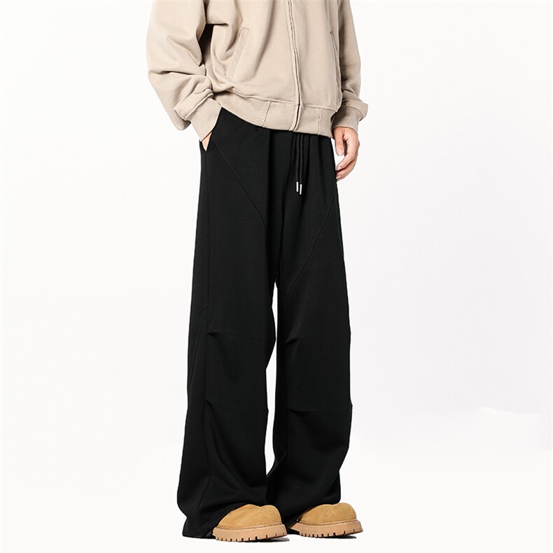 B258-K9979-P55控78抖音品质褶皱卫裤成分65%棉35%聚酯纤维,男装休闲裤,电商B258