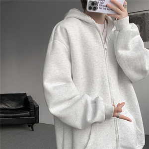 3XL-S 基础百搭拉链开衫卫衣男休闲外套小心机 WY45-P58 400g图片