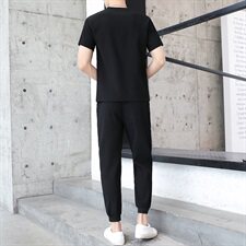 夏季宽松男士新款T恤青少年潮流两件套短袖休闲运动套装T776-P50，男装套装，星座1206（原A206）