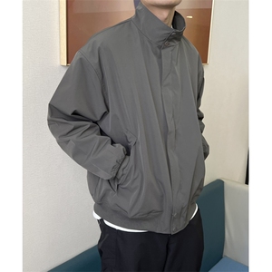 现货男士百搭秋冬休闲飞行夹克外套纯色上衣潮图片