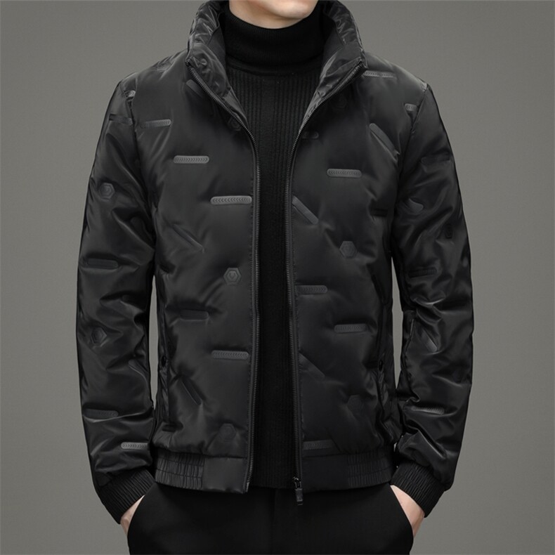 AK15815钱塘2020-3时尚休闲简约冬季厚款中年男士羽绒服P140,男装羽绒服,钱塘207-3