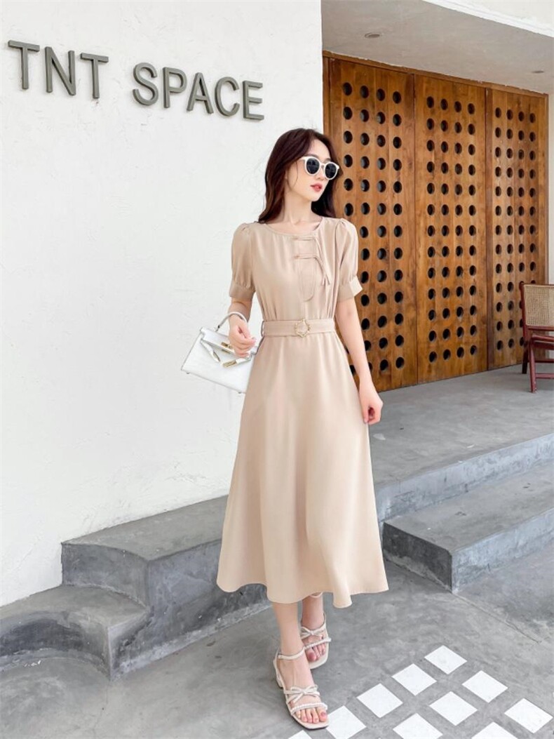 夏季新款新中式盘扣，其它，秀水百合