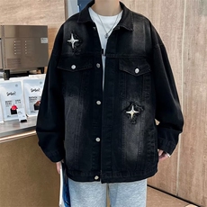 牛仔美式秋季夹克新款男时尚潮外套J3309P68，男装夹克，星座1116-2