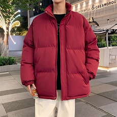 棉服棉袄秋冬新款棉衣外套纯色立领面包服保暖加厚A436-1266-P60，男装棉衣，电商A436