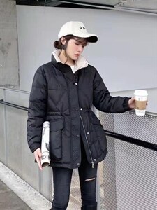 冬季羽绒服收腰款图片