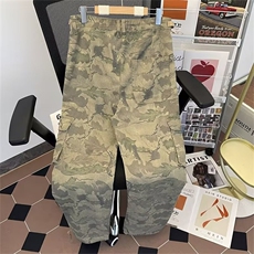 美式复古工装牛仔裤男春秋季潮牌宽松休闲迷彩阔腿裤N7081/P55，男装牛仔裤，星座506B