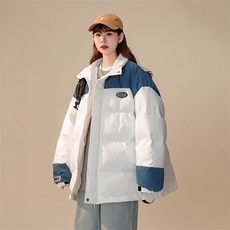 1中性风灯芯绒拼接棉衣女立领棉服女外套女8718P128控168，女装棉衣/棉服，星座226-2