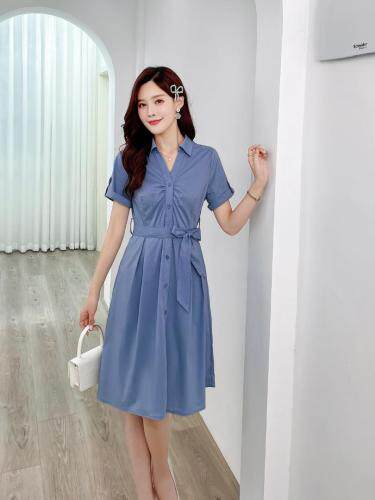 现货夏装新款连衣裙三色四码M-XXL，女装连衣裙，艾涵o