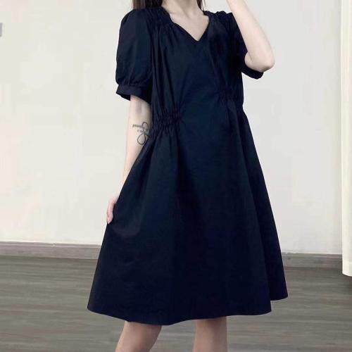 棉麻连衣裙，女装连衣裙，QJJ