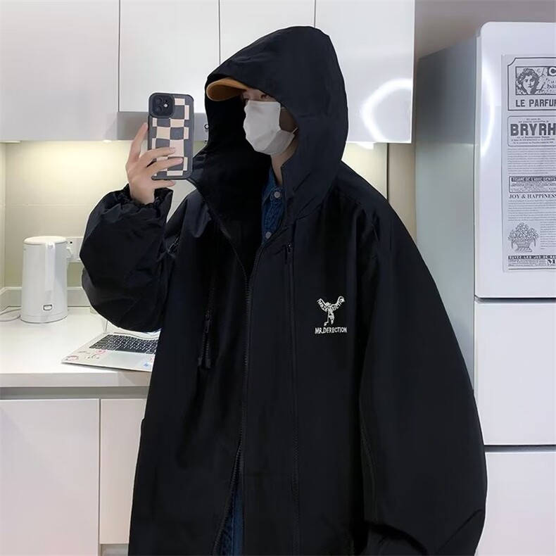 男秋季外套潮牌街头多拉链冲锋衣J8818P58,男装夹克,星座1116-2