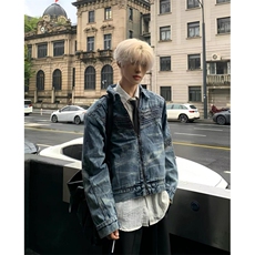 重磅小众水洗复古牛仔外套立体分割设计感廓形夹克JK11，男装夹克，星座1116A（原606A-3）