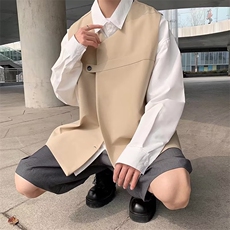 ins机能风西装马甲男工装高级感复古背心W991P42，男装背心/马甲，星座1116-2