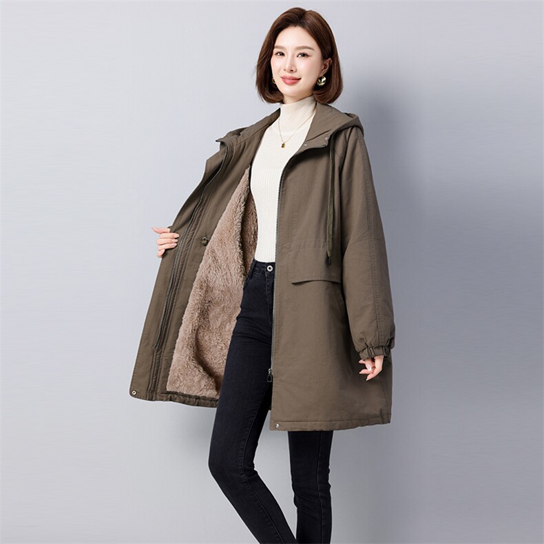 2024冬款新款加绒加厚保暖棉服派克服910款,女装派克服,秋牧寒烟