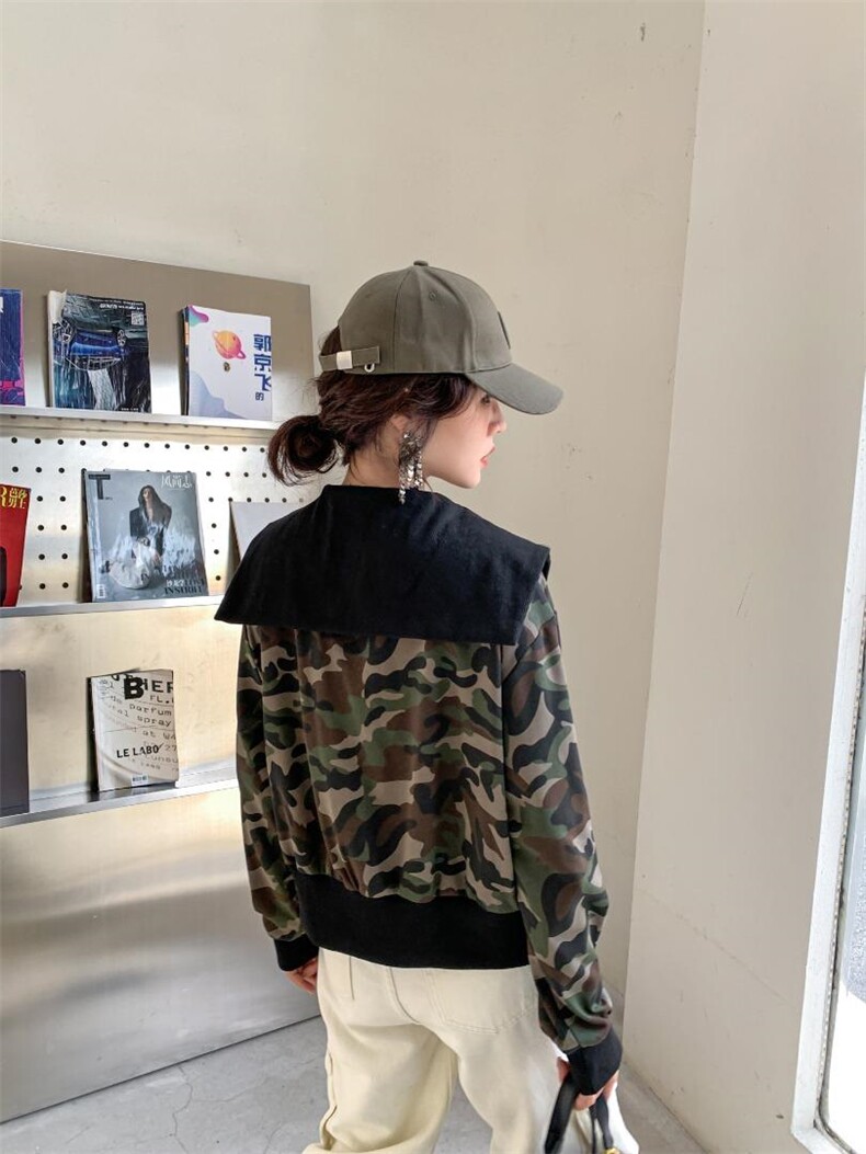 新款迷彩豹纹两色小外套，其它，与跃