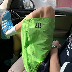 13夏季速干情侣运动短裤多巴胺透气五分裤XZ211-1-K2527-P35控48，男装牛仔裤，星座211-1