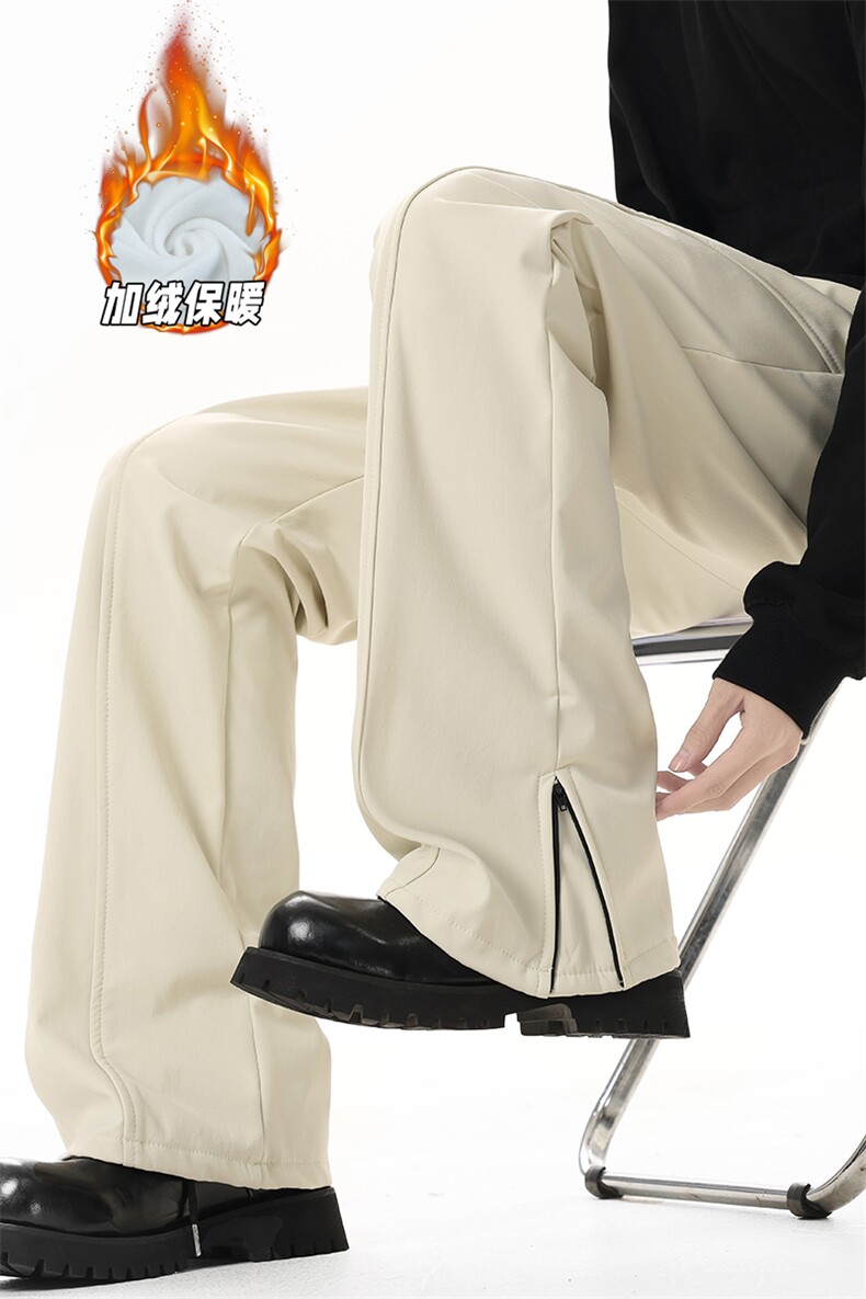 YK311特P40加绒45无影墙暖冬美式斜切弯刀加绒加厚冲锋休闲裤,男装卫衣,电商A249