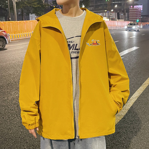 ！春秋新款港风休闲连帽夹克男宽松外套男装DJK245-P45,男装夹克,电商B371