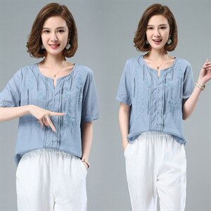 2021夏季新款时尚休闲百搭气质圆领宽松舒适T恤,女装T恤,小林双子