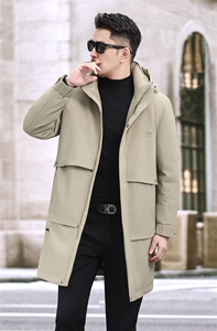 2025新款中年户外50绒子鹅绒羽绒服外套男冬款休闲一衣三穿羽绒服图片