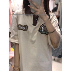 polo衫短袖t恤夏季美式复古痞帅百搭重磅半袖体恤衣服TW02，男装Polo衫，星座1116A（原606A-3）