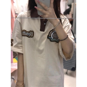 polo衫短袖t恤夏季美式复古痞帅百搭重磅半袖体恤衣服 TW02图片