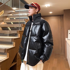 冬季加厚男士立领皮棉衣男字母外套棉服棉袄潮流A266-P01-P80，男装棉衣，电商A266