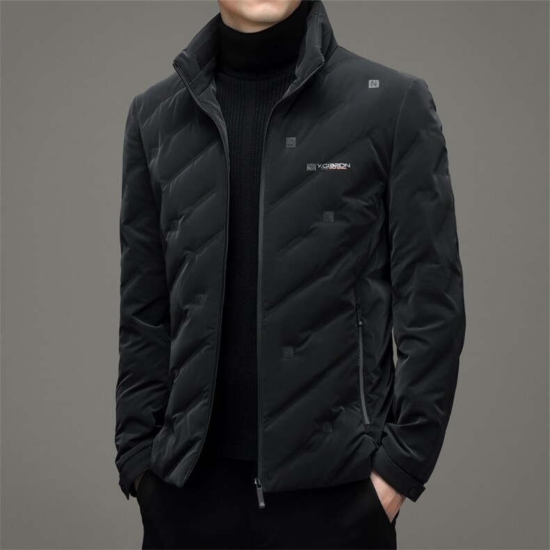 中年男立领羽绒服男冬季中年男爸爸冬装休闲款外套YLS2103-P250,男装羽绒服,电商B212（原钱塘6029）
