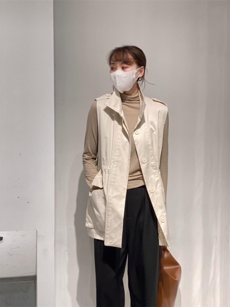 立领马甲，女装马甲，驿谷