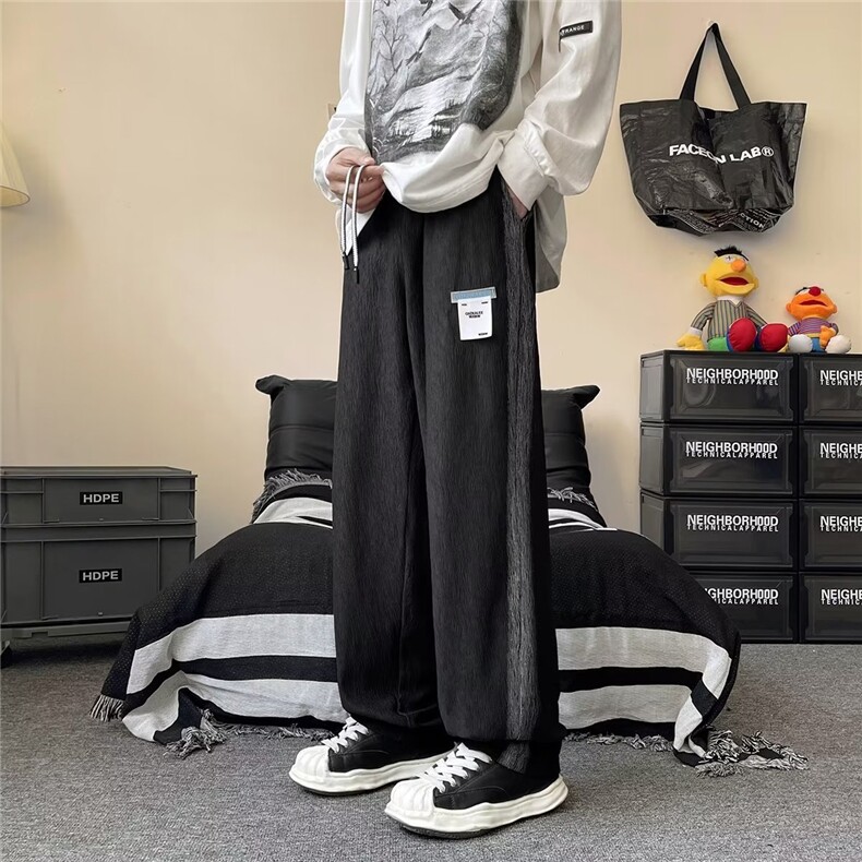 男秋季新款港风休闲裤X92P35图片
