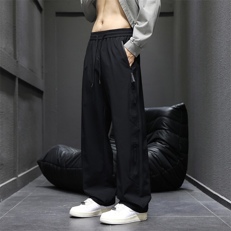 休闲裤男士秋季2025新款美式伞兵裤宽松青少年工装裤Q29159-特P35图片