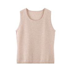 2025秋冬百搭圆领羊绒背心，女装羊绒衫，绒默