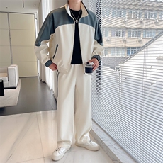 轻熟风~2026秋季新款拼色套装TZ666/P145，男装休闲套装，电商B331