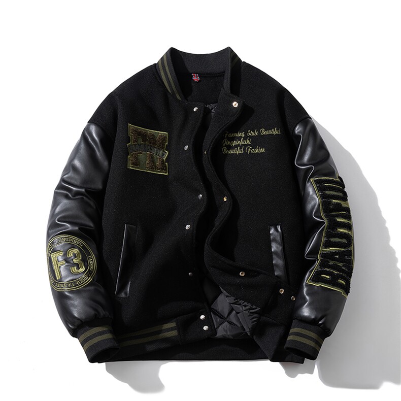 NASA棉服高品刺绣休闲潮牌棉衣（168元）313B-GF038棉衣-P135,男装棉衣,星座313B