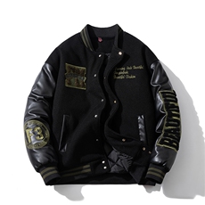 NASA棉服高品刺绣休闲潮牌棉衣（168元）313B-GF038棉衣-P135，男装棉衣，星座313B