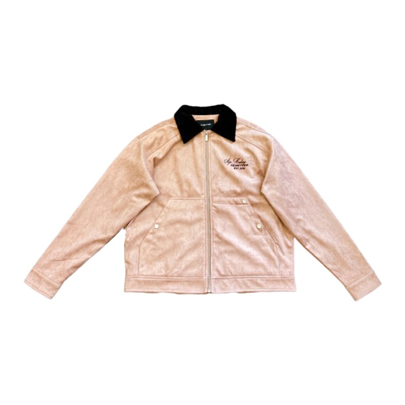 A156-P85麂皮绒外套春秋新款美式复古休闲夹克棒球服翻领,男装夹克,星座911