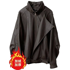 高级感加绒皮衣外套痞帅街头机车服韩PU皮夹克衫Y1027-P108网图，男装夹克，电商B245