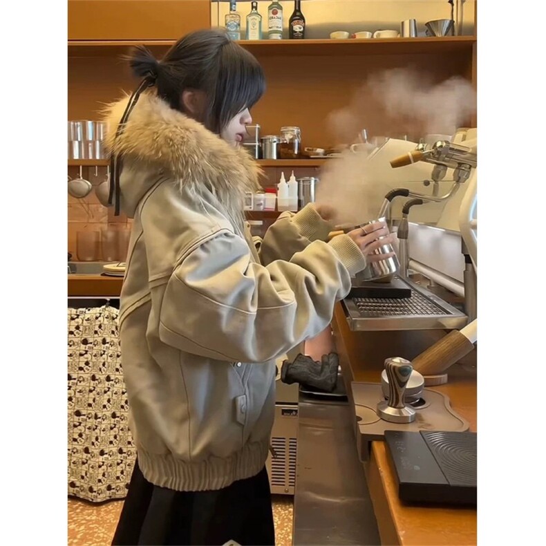 二代座山雕高质量重磅帆布可拆毛领棉衣ZM0999-P195,男装棉衣,星座313A(原308A-2)