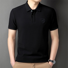 2024纯棉休闲款Polo衫男短袖夏季青年百搭T恤男上衣HP7740-P55，男装Polo衫，星座1105-3