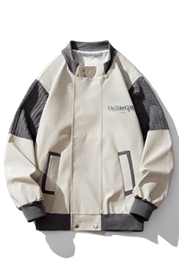 1白底肩膀民族风大码夹克男情侣皮衣男女外套男JK8756P110控149图片
