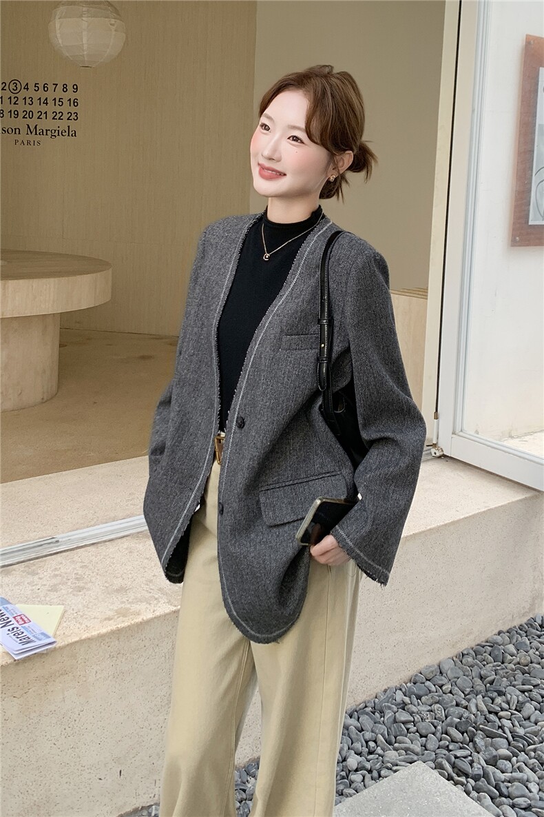 2025秋装人字呢外套2C322-W3001-P185-K258,女装毛呢外套,2C322